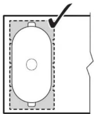 AEG TI64IG00IB - Correct cookware position: - 1
