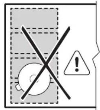 AEG TI64IG00IB - Correct cookware position: - 2