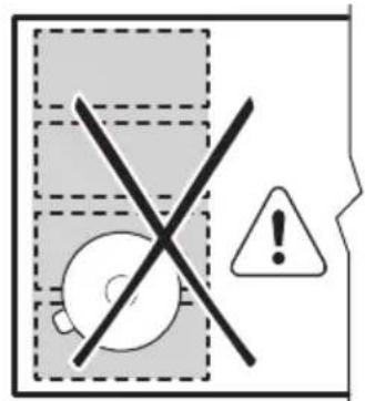 AEG TI64IG00IB - Falsche Position des Kochgeschirrs: - 1