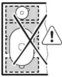 AEG TI64IG00IB - Incorrect cookware position: - 1