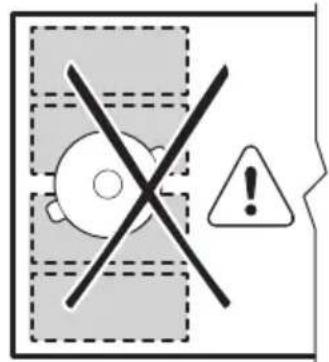 AEG TI64IG00IB - Incorrect cookware position: - 1