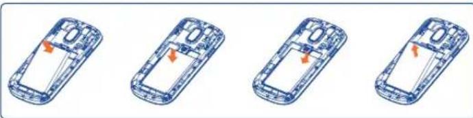ALCATEL One Touch 902 - Installer et extraire la batterie - 1