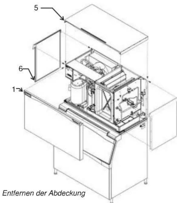 Scotsman Prodigy Plus C1448R - Entfernen der Abdeckung - 1