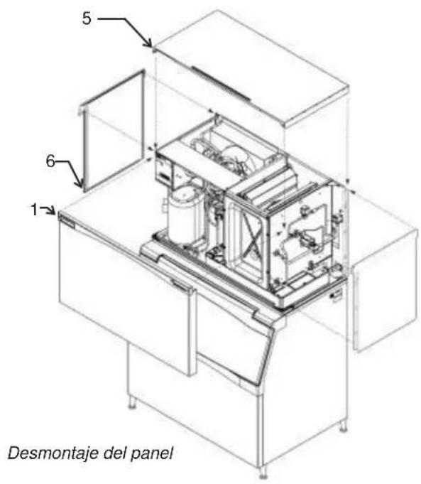 Scotsman Prodigy Plus C1448R - Desmontaje del panel - 1