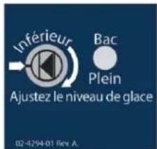 Scotsman Prodigy Plus F1522 - Usage du contrôle ajustable du niveau de glace - 1