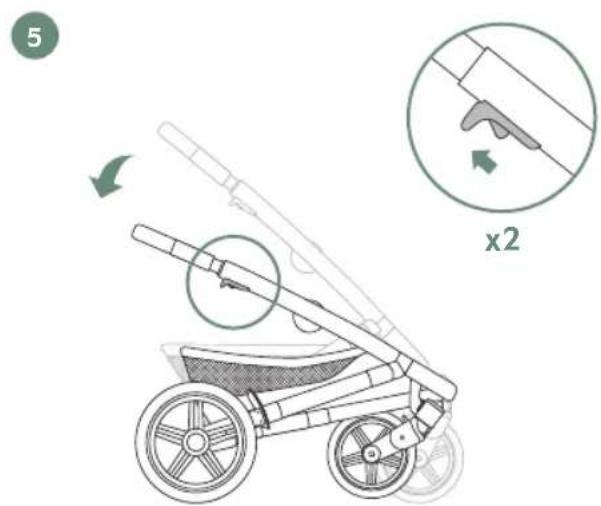 Joolz Geo³ - how to fold with the cot - 3