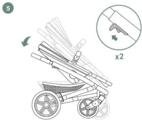 Joolz Geo³ - how to fold with the seat - 1
