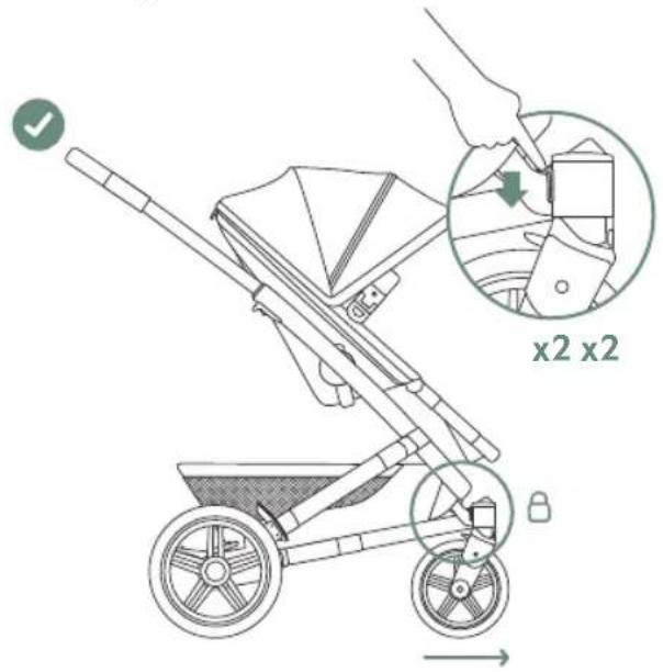 Joolz Geo³ - Nutzungshinweise Bremse - comment utiliser le frein - 2