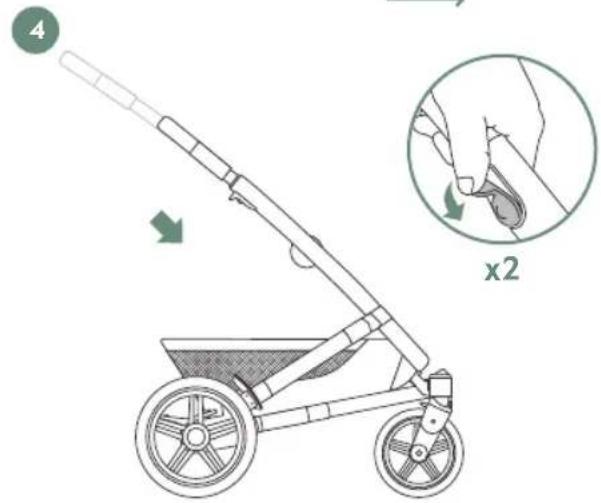 Joolz Geo³ - how to fold with the cot - 2
