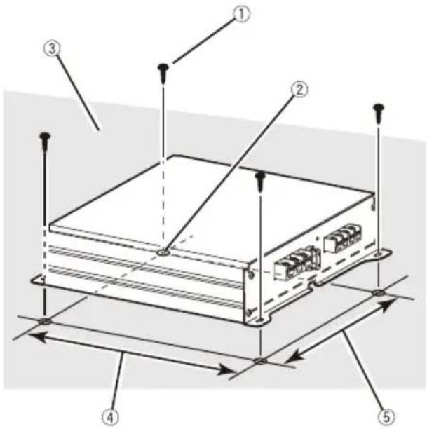 PIONEER GME190X2 - Installez l'amplificateur à l'aide des vis autotaraudeuses fournies (4MM × 20MM) - 1