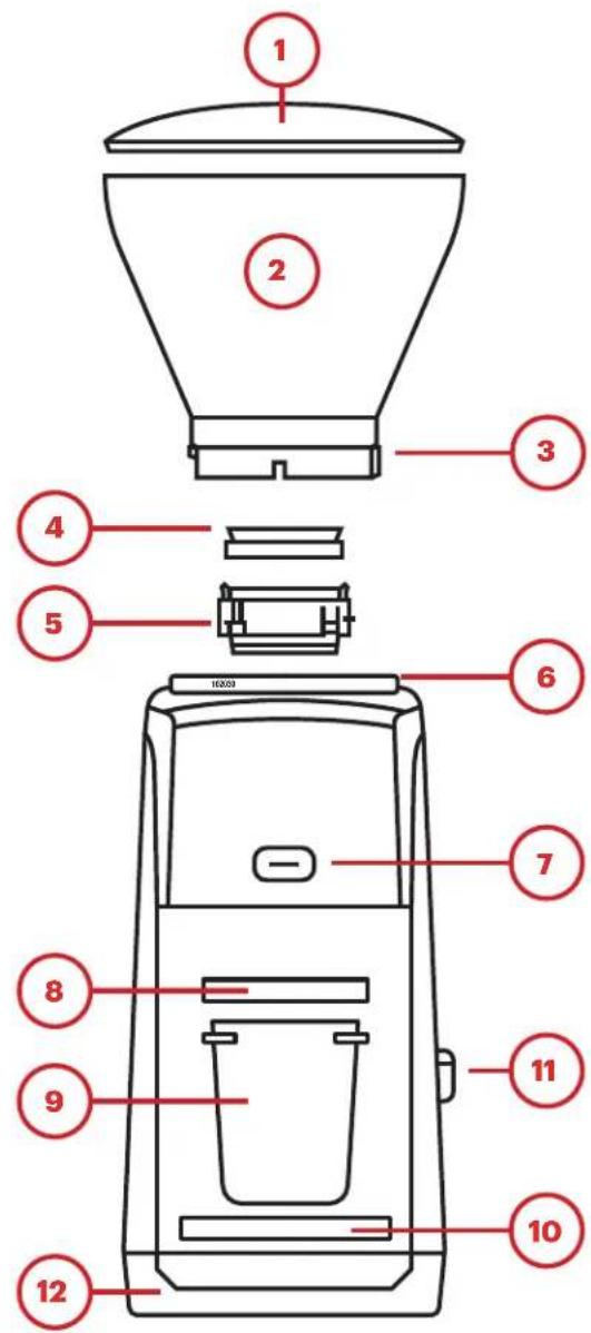 BREVILLE the Bambino Plus BEP501 - PARTS IDENTIFICATION - 1