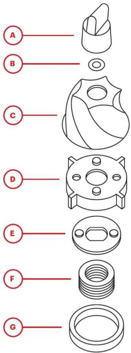 BREVILLE the Bambino Plus BEP501 - CONE BURR ASSEMBLY - 1