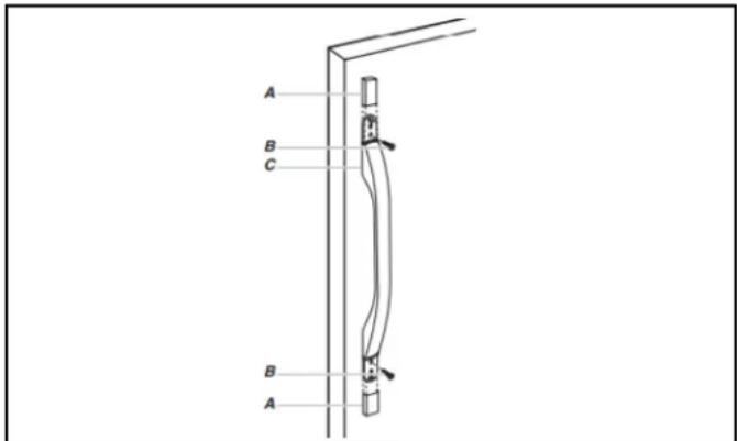 WHIRLPOOL WRFC2036RZ - REFRIGERATOR DOOR HANDLES - 2