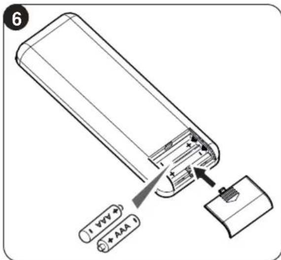 OLIMPIA SPLENDID Unico Vertical 35 HP - -Isattning av batterierna (fig. 6) - 2