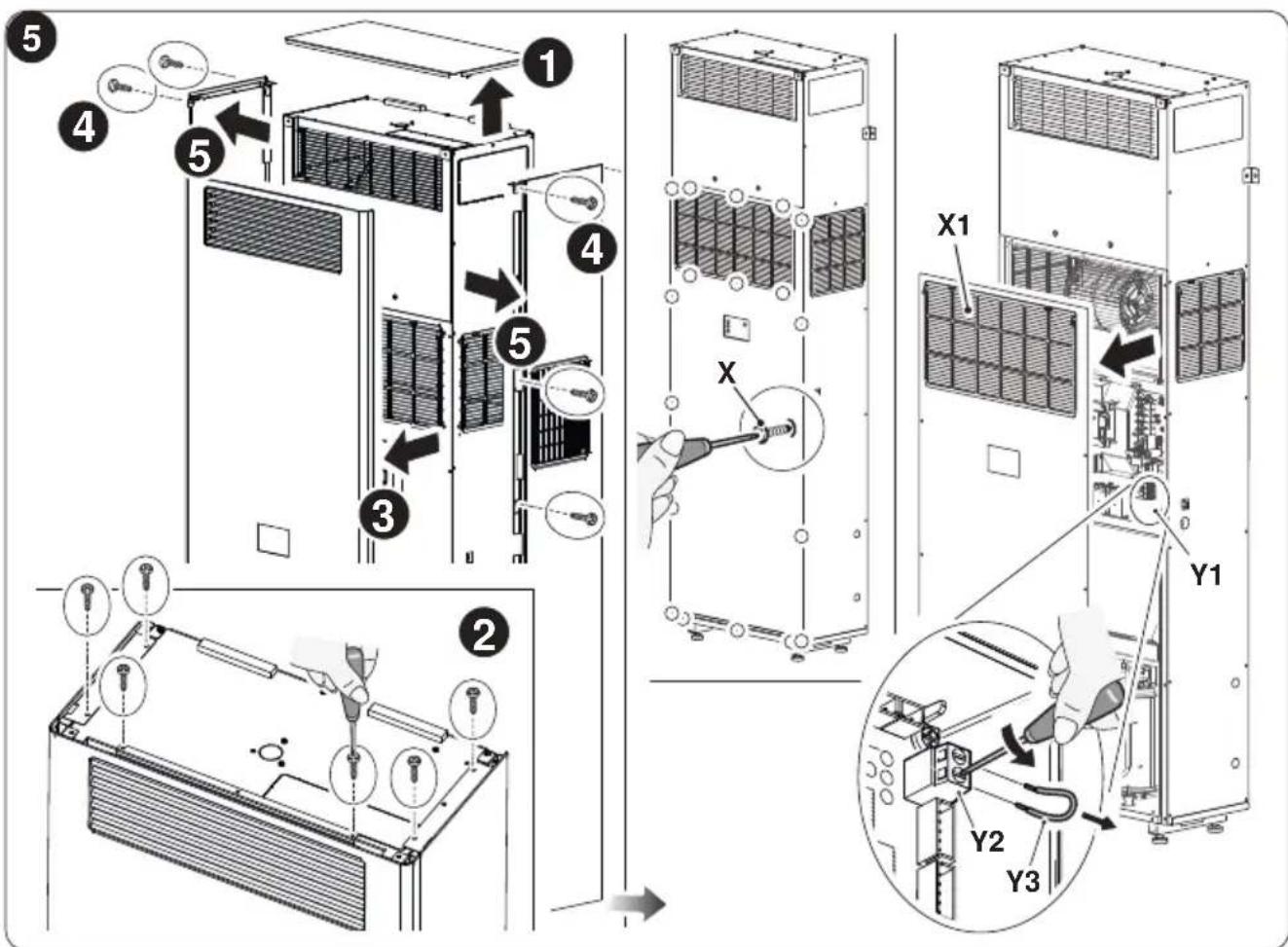 OLIMPIA SPLENDID Unico Vertical 35 HP - Con valor PI = 0 , la entrada funciona de SYSTEM ENABLE. - 4