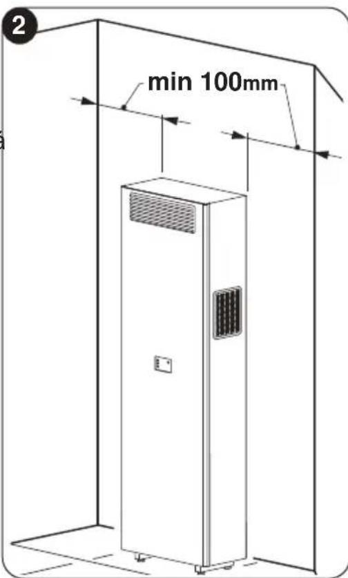 OLIMPIA SPLENDID Unico Vertical 35 HP - - ROZMÉRY A VLASTNOSTI MÍSTNOSTI, KDE BUDE KLIMATIZACE INSTALOVÁNA - 1