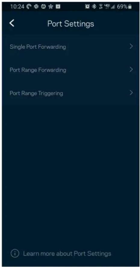 LINKSYS Atlas Pro 6 MX5502 - Port Settings - 1
