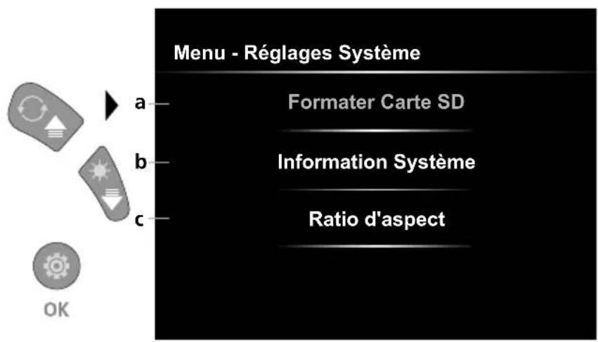 Laserliner VideoInspector XXL - Mode de réglage: Réglages Système - 1