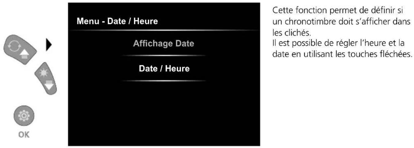 Laserliner VideoInspector XXL - Mode de réglage: Date/Heure - 1