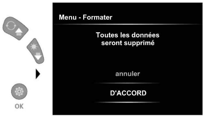 Laserliner VideoInspector XXL - Mode de réglage: Formater Carte SD - 1