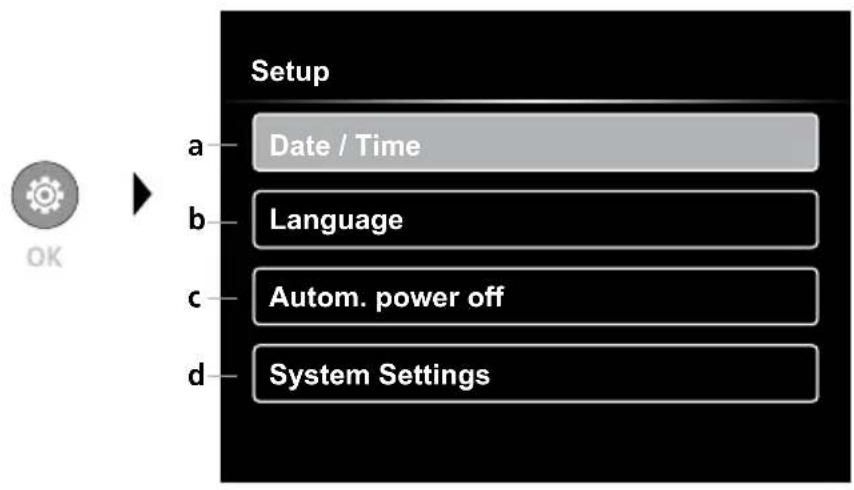 Laserliner VideoInspector XXL - Settings mode - 1
