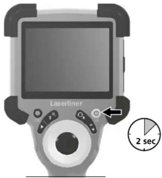 Laserliner VideoInspector XXL - Guc kaynagi / Lityum-iyon batarya kullanimi - 2