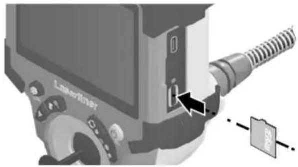 Laserliner VideoInspector XXL - Indsæt mikro-SD-kort - 1