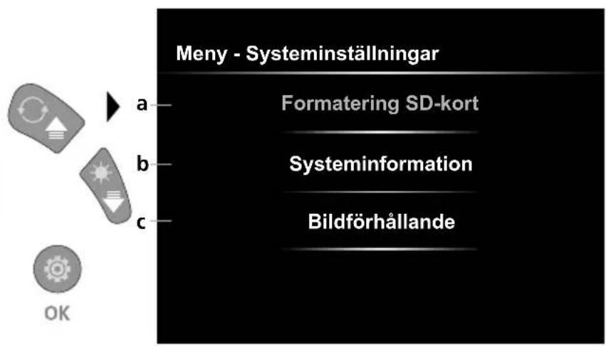 Laserliner VideoInspector XXL - Ställ in-läge: Systeminställningar - 1