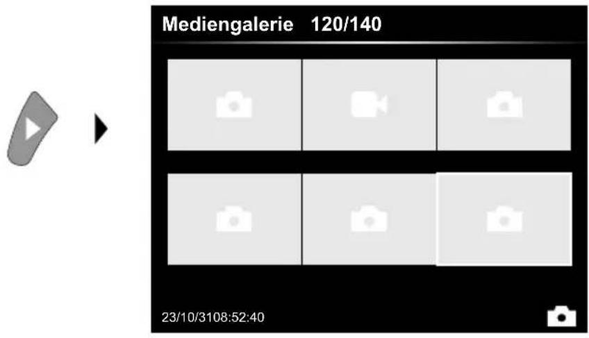 Laserliner VideoInspector XXL - Wiedergabemodus: Wiedergabe von Bild-Videoaufnahmen - 1