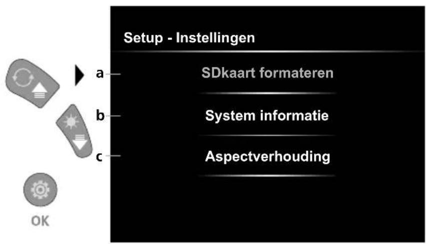 Laserliner VideoInspector XXL - Instellingsmodus: Systeem instellen - 1