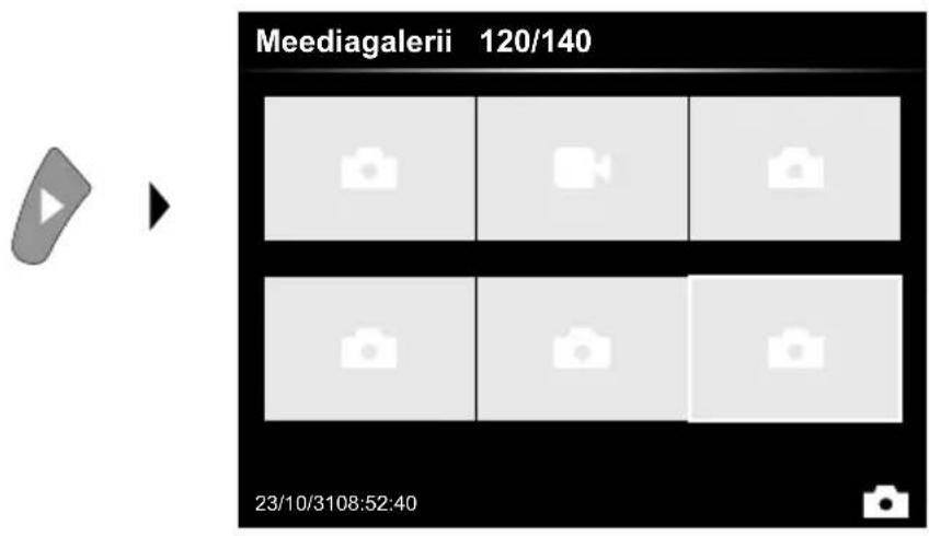 Laserliner VideoInspector XXL - Esitusreziim: Pilt- ja videosalvestiste esitamine - 1