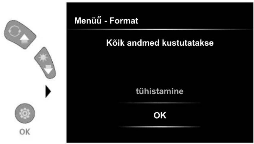 Laserliner VideoInspector XXL - Seadistusrežiim: SD-kaardi vormindamine - 1