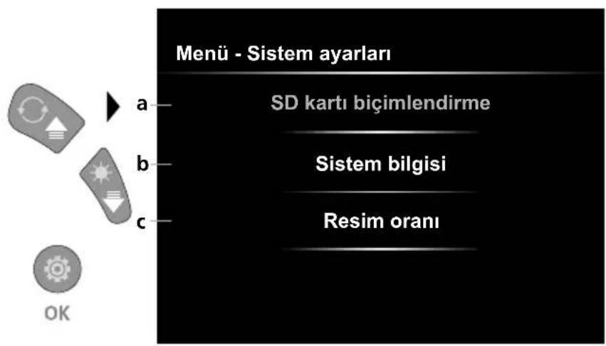 Laserliner VideoInspector XXL - Ayar modu: Sistem ayarlari - 1