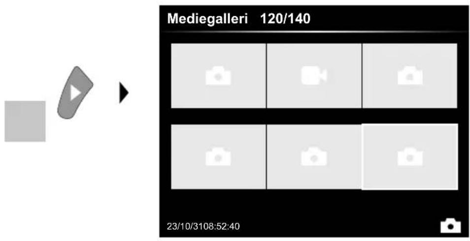 Laserliner VideoInspector XXL - Gengivelsesmodus: Gengivelse af billed-/videooptagelser - 1