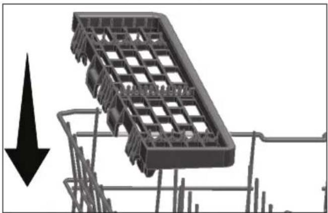 TEKA DFI 46750 - Support multifonction du panier supérieur - 3