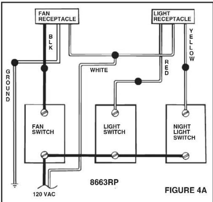 NuTone 8664RP - WIRING - 2
