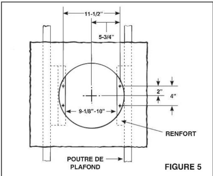 NuTone 8664RP - INSTALLATION A PARTIR DE LA ZONE SE TROUVANT EN-DESSOUS DU PLAFOND - 1
