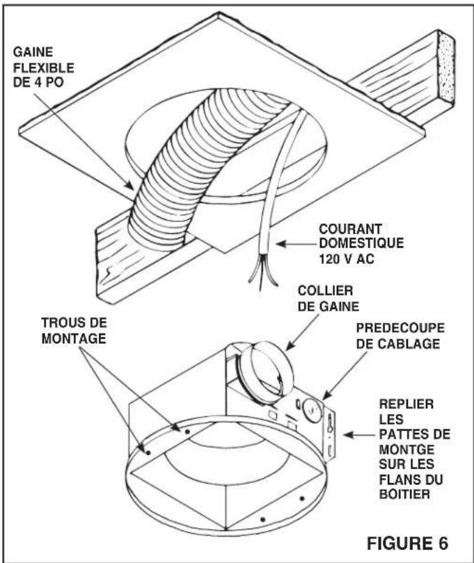 NuTone 8664RP - INSTALLATION A PARTIR DE LA ZONE SE TROUVANT EN-DESSOUS DU PLAFOND - 2