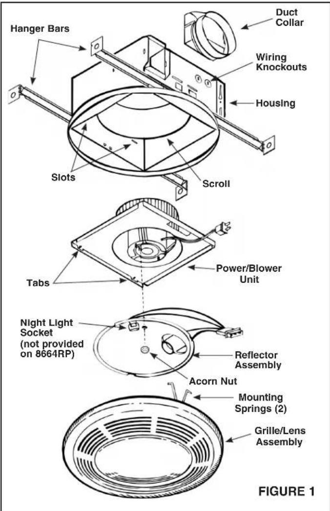 NuTone 8664RP - PLANNING DUCTWORK AND WIRING - 1