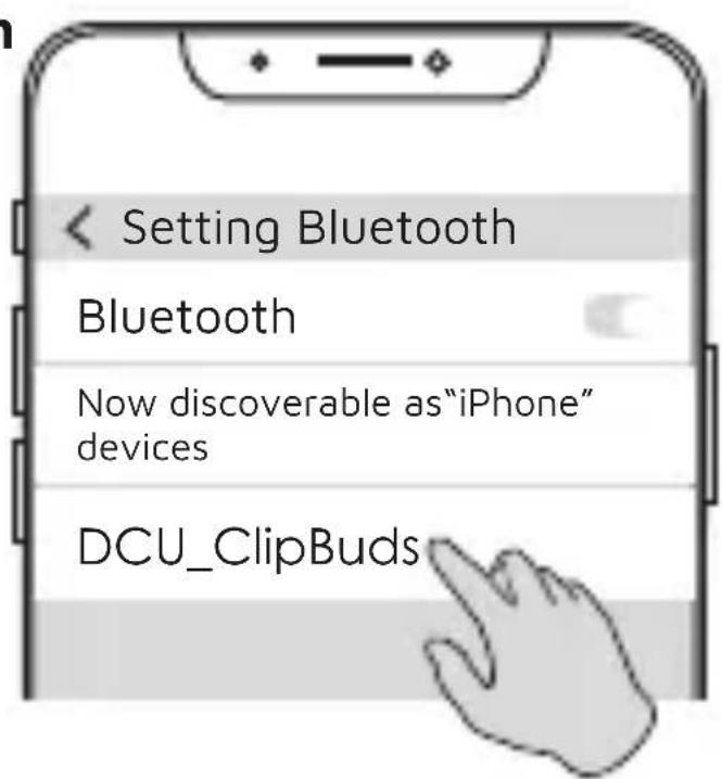 DCU Clip Buds 34152060 - Emparelhamento bluetooth - 2