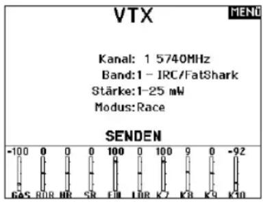 SPEKTRUM NX7e+ - VTX-Konfiguration - 1