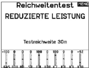 SPEKTRUM NX7e+ - So führen Sie den Test durch: - 1