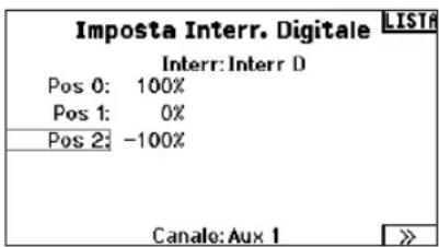 SPEKTRUM NX7e+ - Per usare la funzione Impostazione Interruttore Digitale: - 1