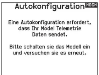 SPEKTRUM NX7e+ - So nutzen Sie die Auto Konfiguration: - 2