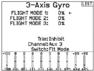 SPEKTRUM NX7e+ - Gyro (1,2,3) - 1