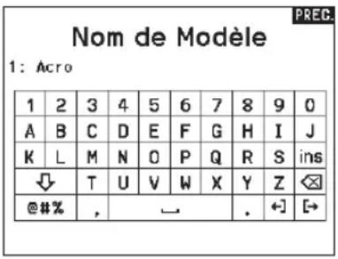 SPEKTRUM NX7e+ - Nom de modèle - 1