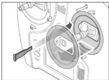 SPEKTRUM NX7e+ - To remove the battery cover: - 2