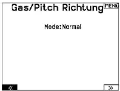 SPEKTRUM NX7e+ - Gas / Pitch Richtung (Systemeinstellung) - 1