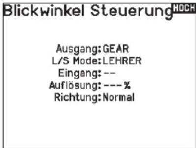 SPEKTRUM NX7e+ - Zur Konfigurierung von FPV-Headtracking: - 2