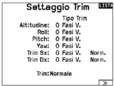 SPEKTRUM NX7e+ - Configurazione dei trim - 1